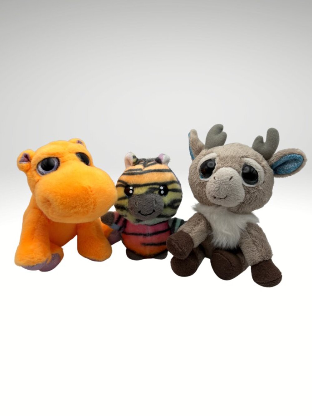 Russ Li'l Peepers Bundle of Stuffies Hippo, Zebra, and Rainbow (SKU: 847TO)